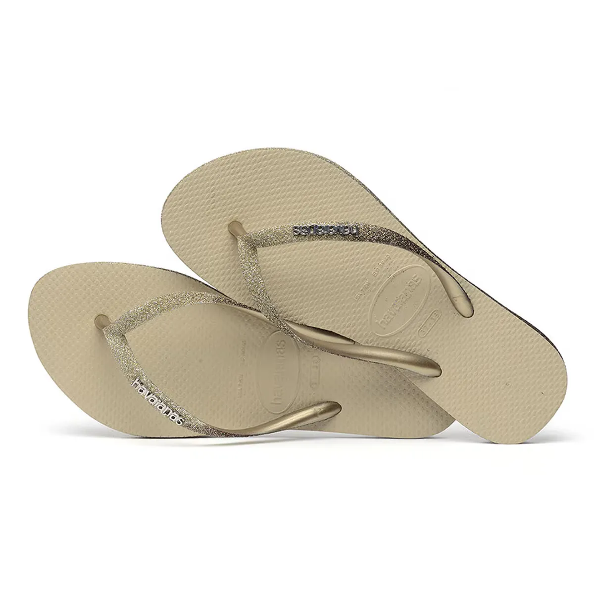 Женские шлепанцы Slim Sparkle II Havaianas, золотой — фото 3