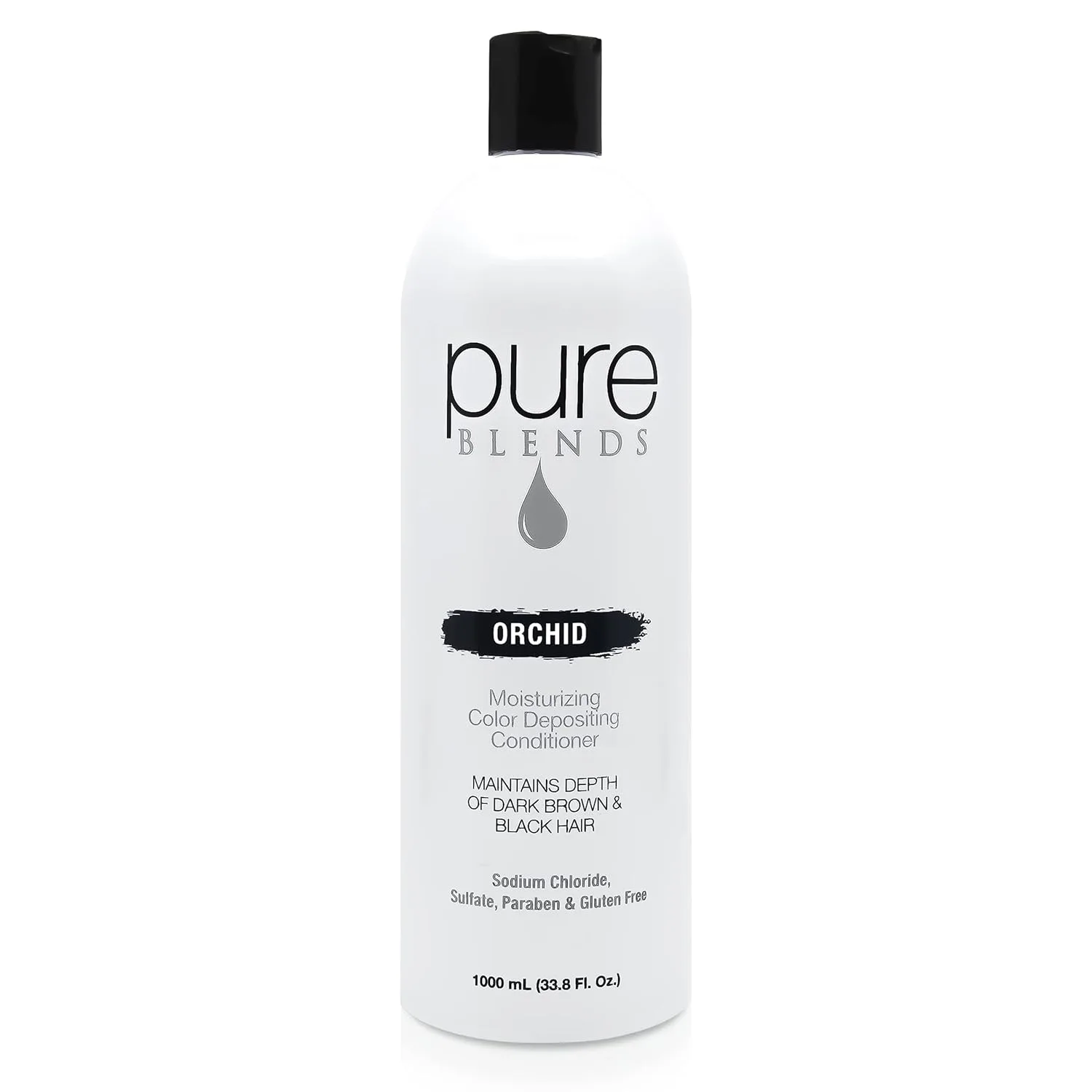 Pure Blends Orchid Color Depositing Shampoo & Conditioner 33.8 Oz (1 л) для осветления и тонирования выцветших волос, предотвращает вымывание цвета и продлевает стойкость окрашивания — фото 3
