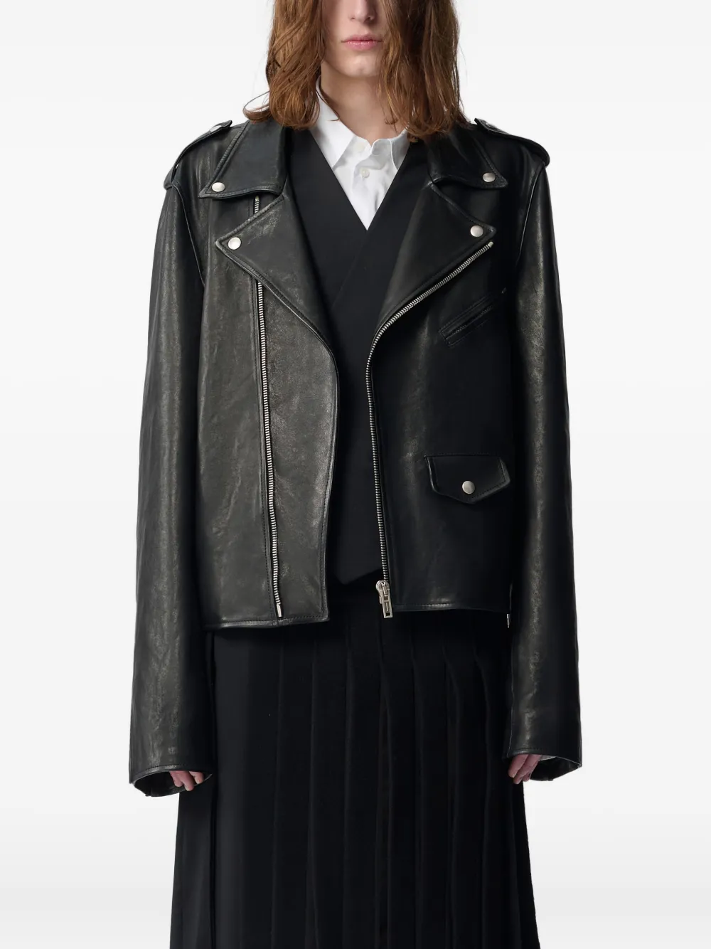 

Байкерская куртка Arvid Perfecto Ann Demeulemeester, черный