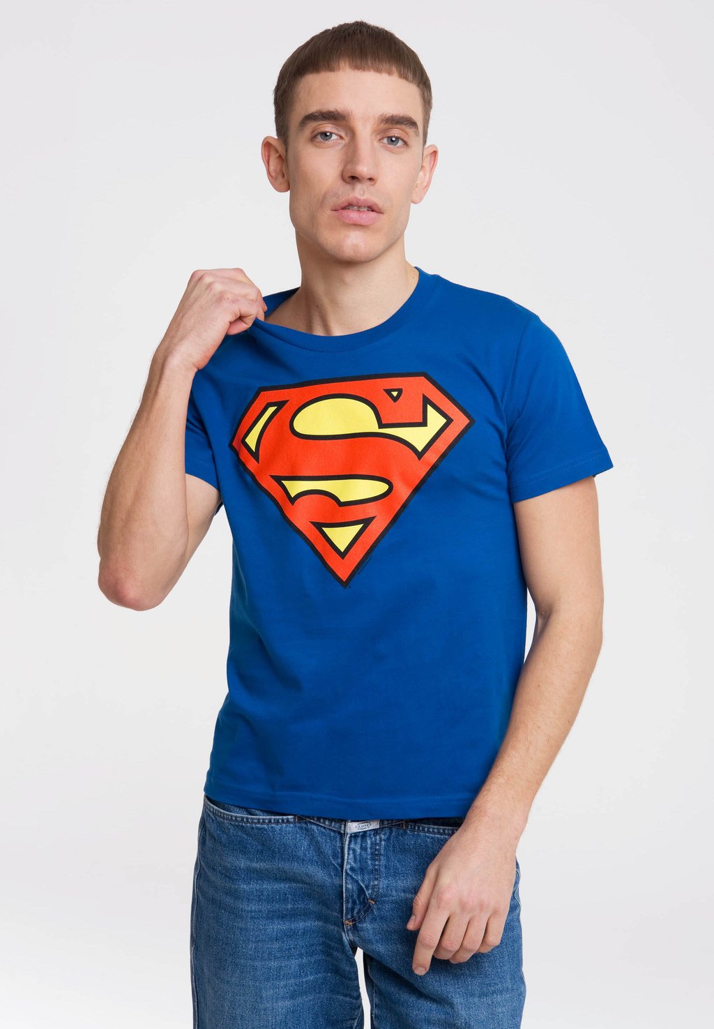 

Футболка с принтом SUPERMAN LOGOSHIRT, цвет blau