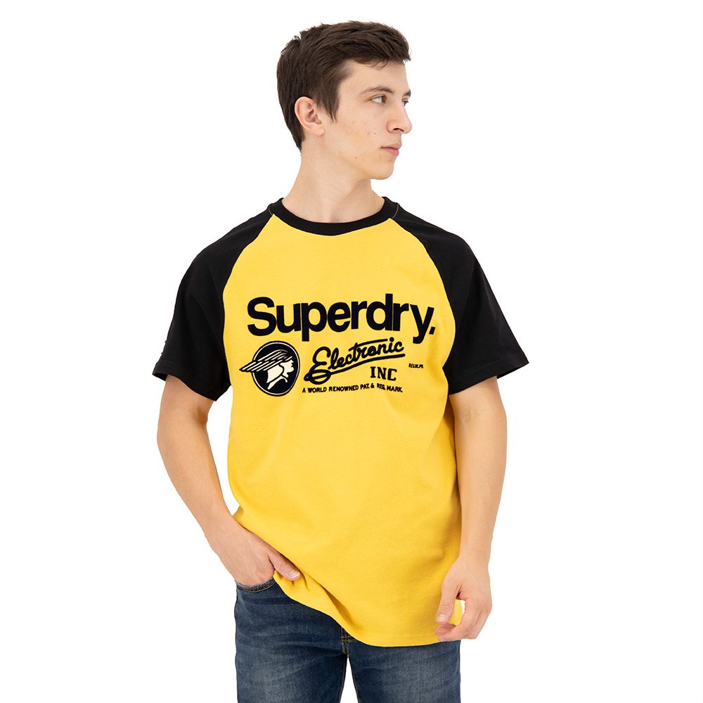 

Футболка Superdry Vintage Core Logo Raglan T-shirt, желтый