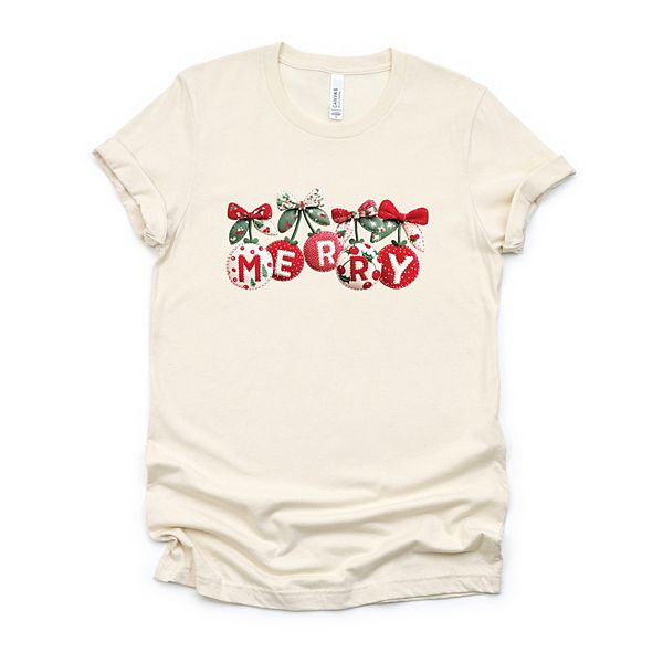 

Футболка с коротким рукавом Merry ornaments quilted print Simply Sage Market, Cream, Зеленый, Футболка с коротким рукавом Merry ornaments quilted print Simply Sage Market, Cream