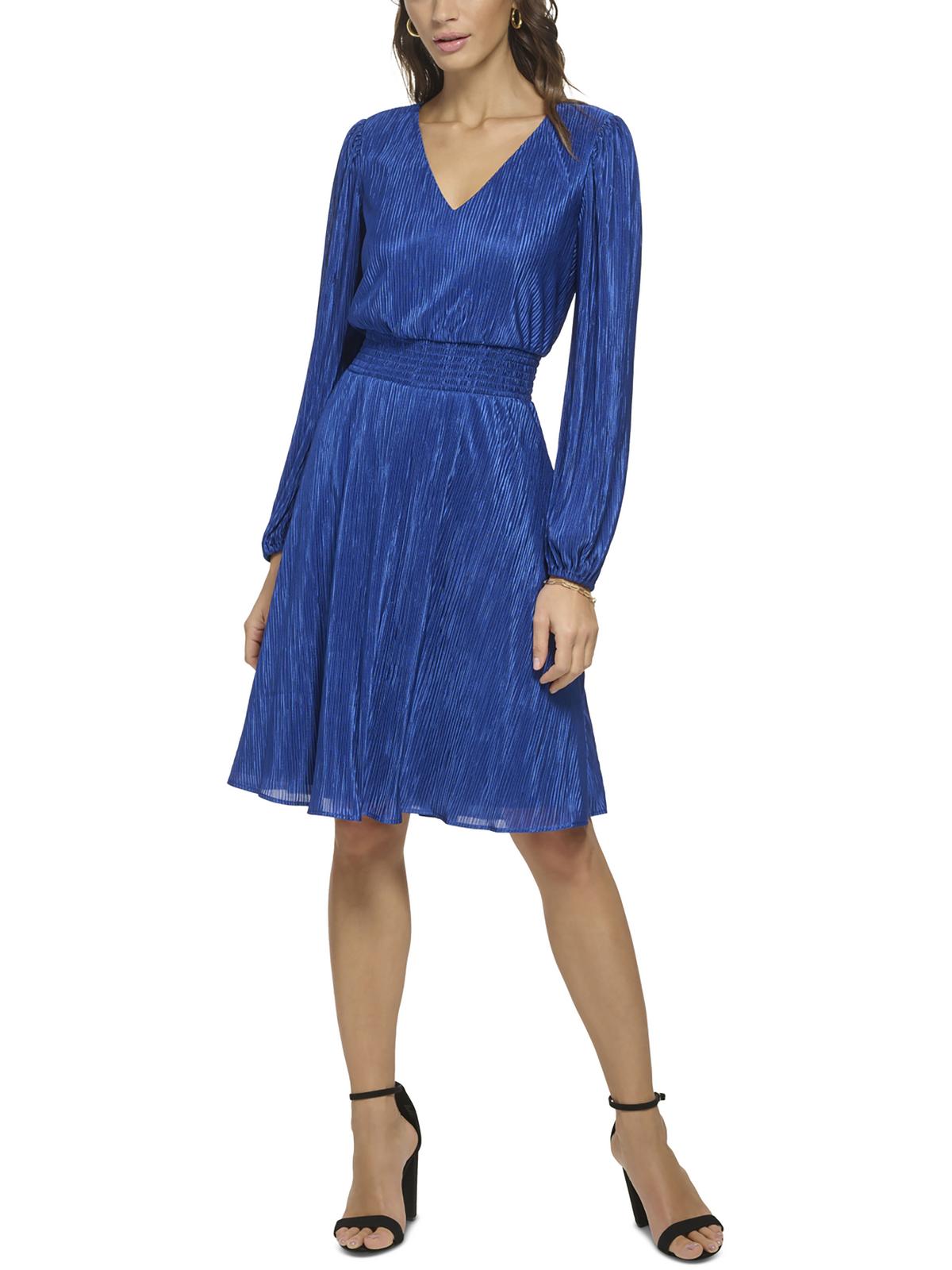 

Женское шифоновое платье-футляр со сборками Kensie Dresses, цвет cobalt