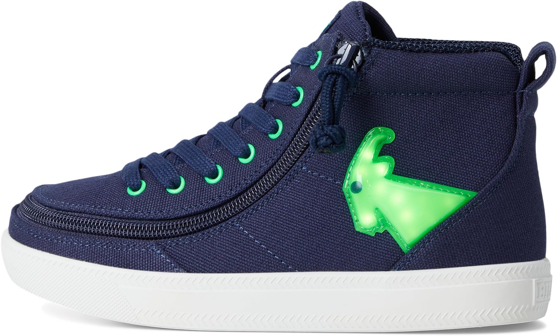 Кроссовки BILLY Footwear Kids  Light Ups BILLY Classic D|R High, Navy/Green — фото 4