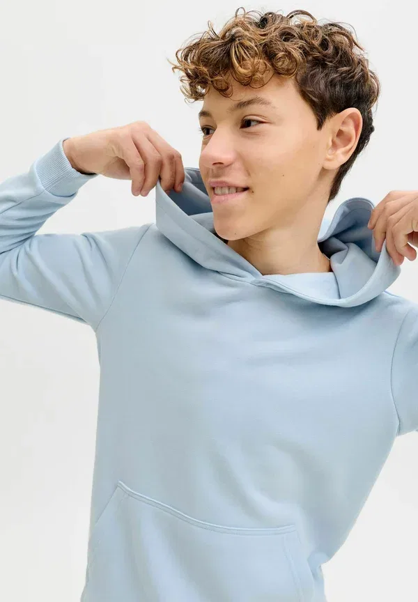 Толстовка Jjebradley noos jnr sweatshirt Jack & Jones Junior, небесно-голубой — фото 4