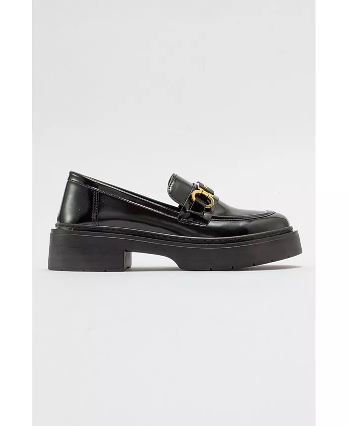 Женские лоферы Simone на платформе с пряжкой Prologue Shoes, черный — фото 2