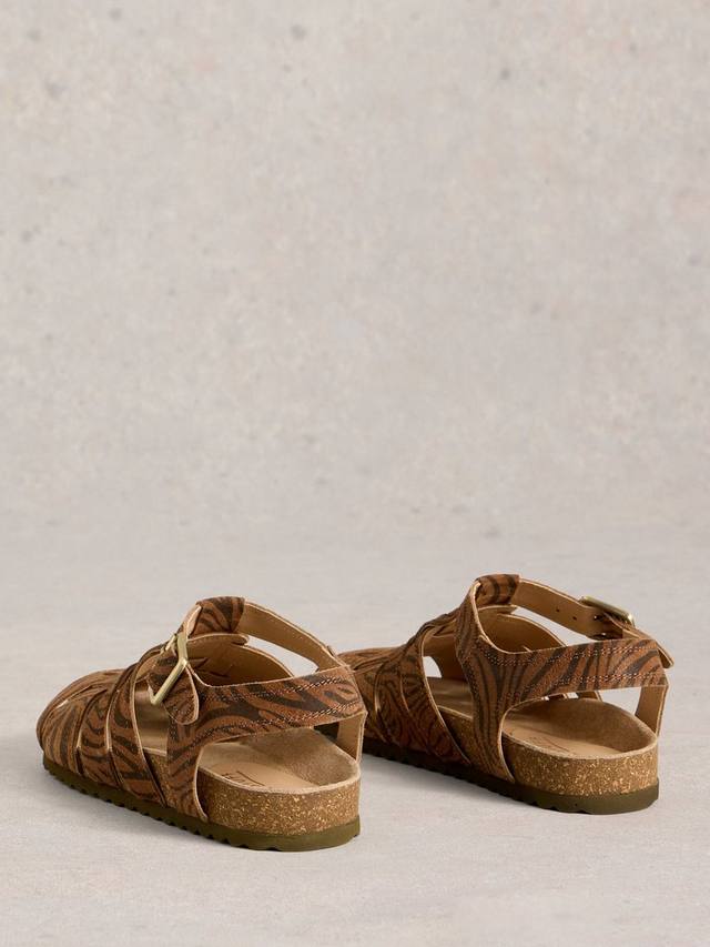 Хетти замшевые сандалии Fisherman с ортопедической стелькой White Stuff, Brown/Multi — фото 2