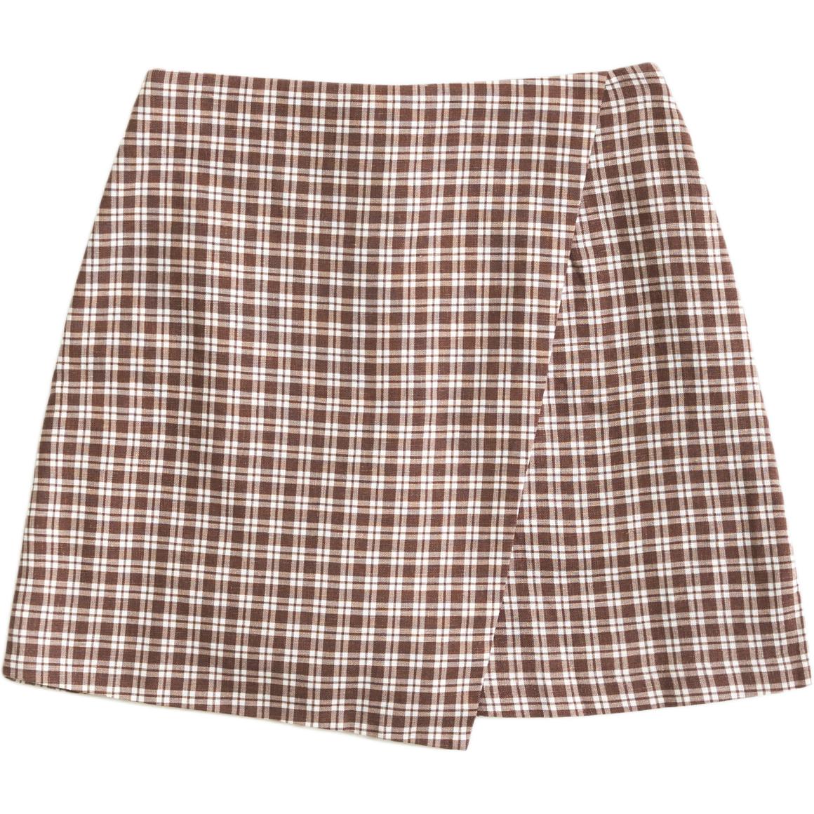 

Повседневная короткая юбка женская Abercrombie＆Fitch, коричневый