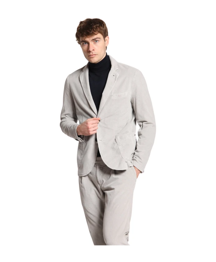 

Мужской вельветовый пиджак светло-серого цвета Mason'S, серый