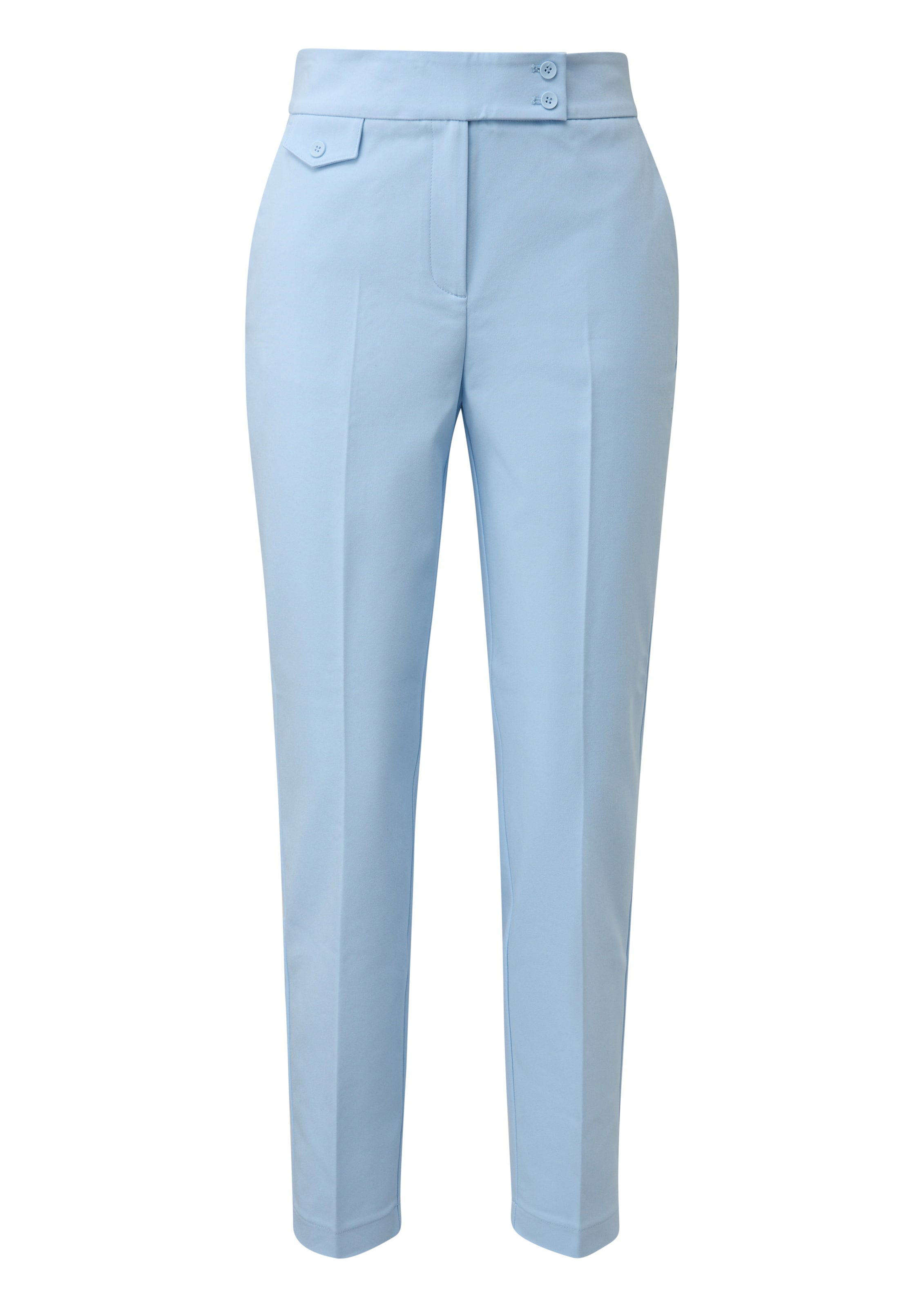 

s.Oliver Брюки slim fit со складками в светло-голубом цвете