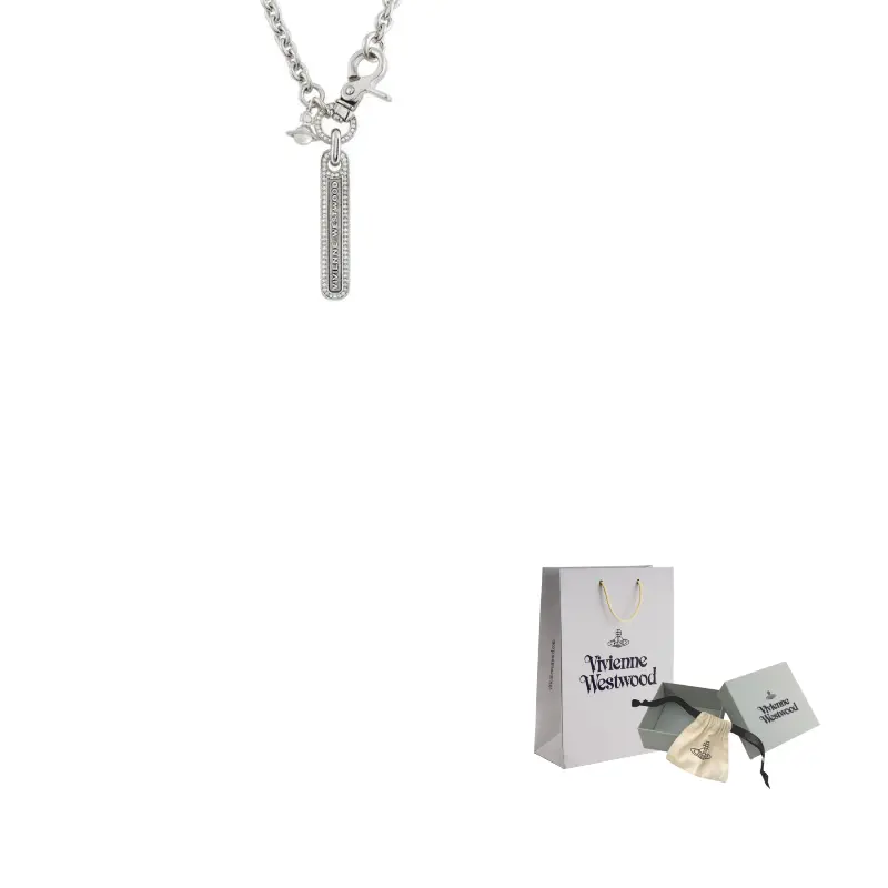

Vivienne Westwood Серебряный кулон из латуни с цирконием, унисекс
