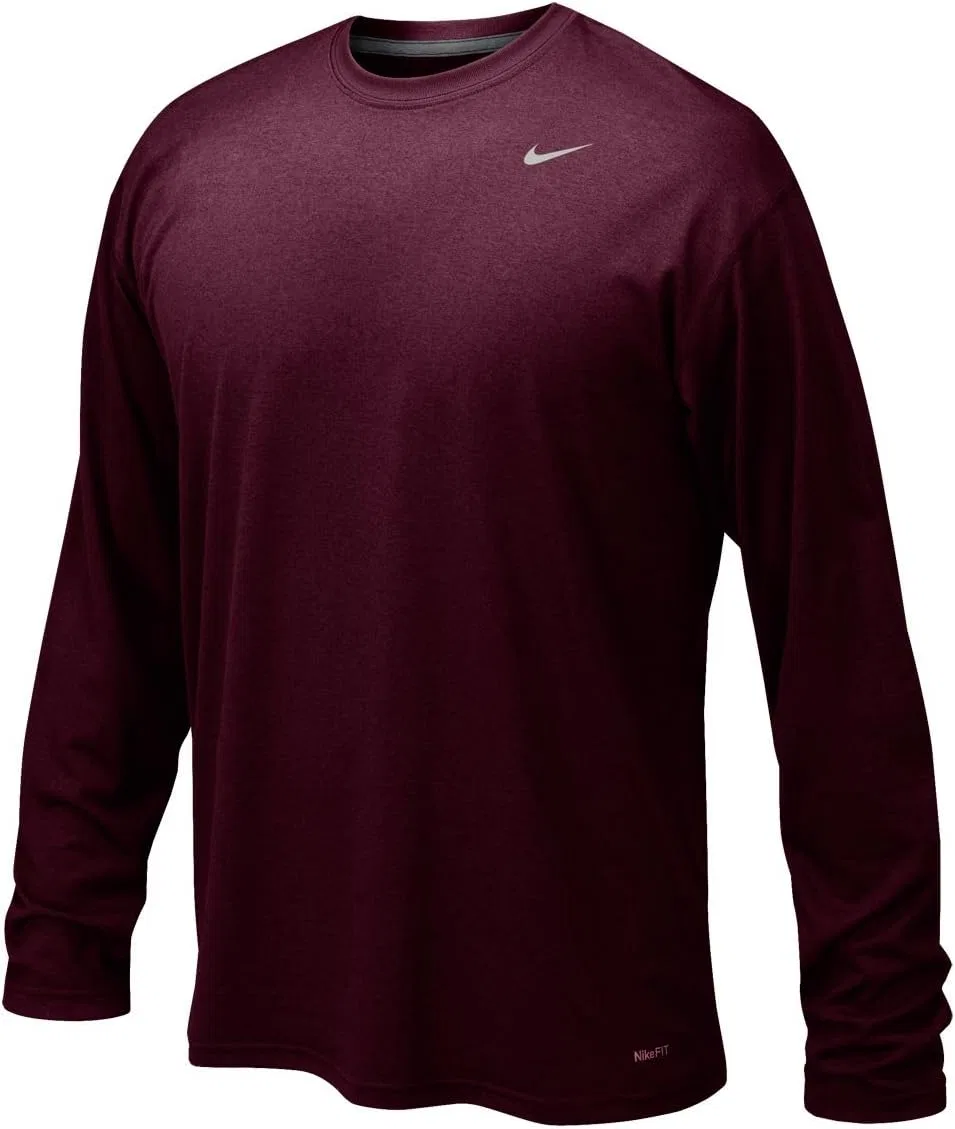 Футболка Nike Legend Long Sleeve Dri-FIT, Maroon