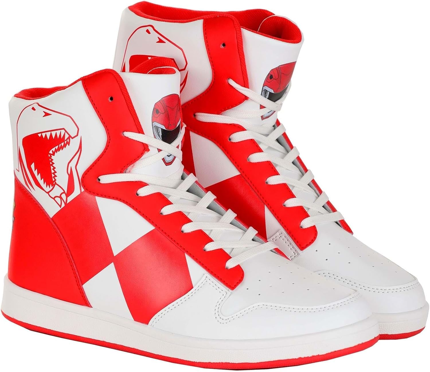 

Кроссовки с дизайном, вдохновленным костюмом Красного Могучего Рейнджера Fun Costumes