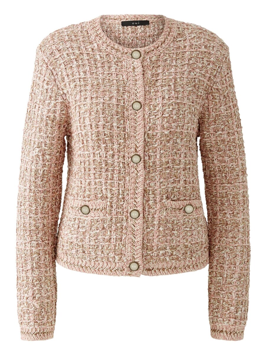 

Вязаный кардиган OUI, цвет Beige/Rose