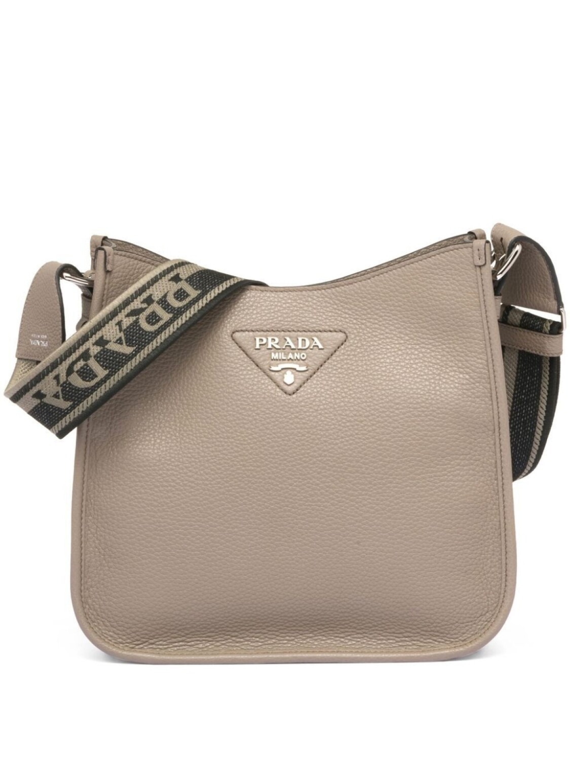 

Сумка на плечо Prada с логотипом, серый