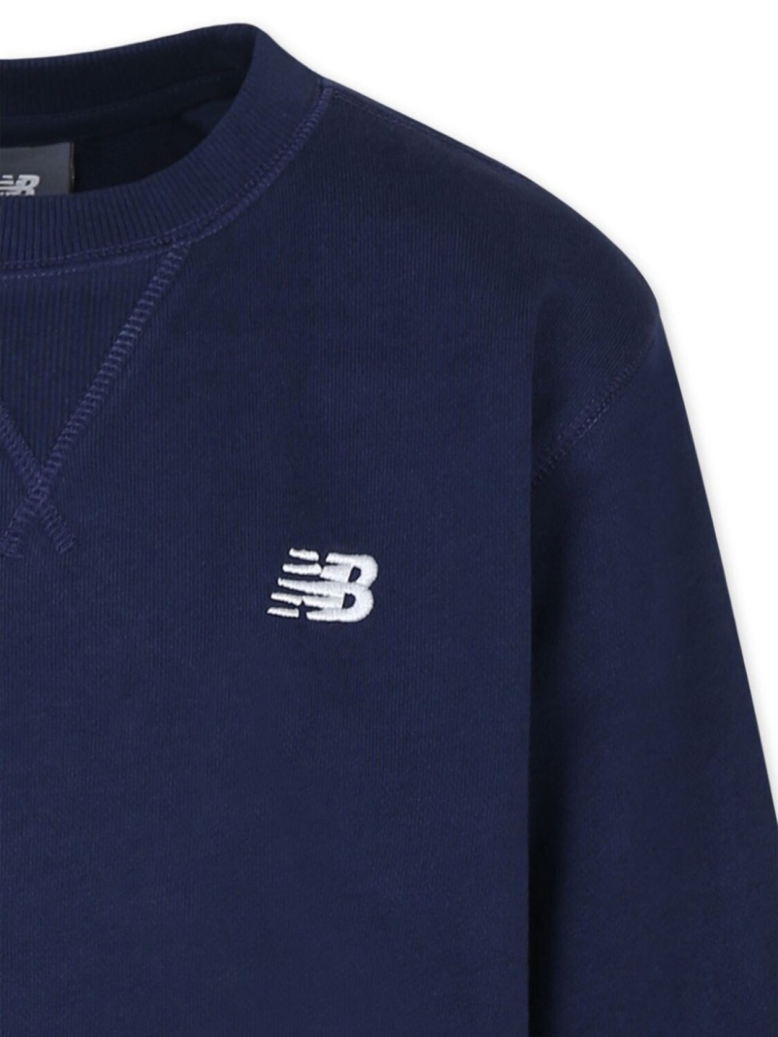 Толстовка с вышитым логотипом New Balance Kids, синий — фото 3