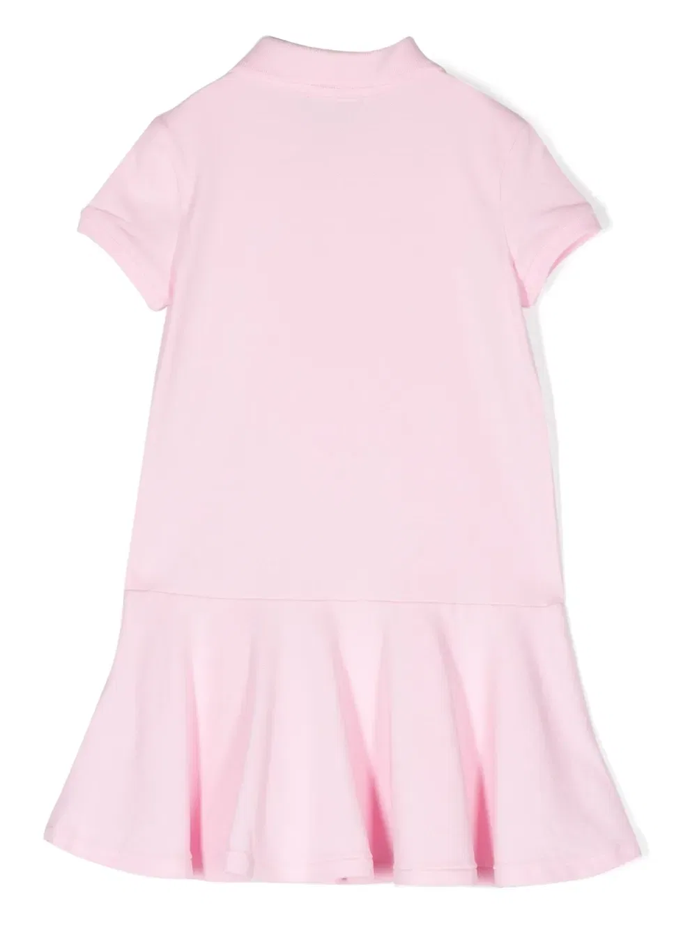 Платье-поло с вышитым логотипом Polo Ralph Lauren Kids, розовый — фото 2