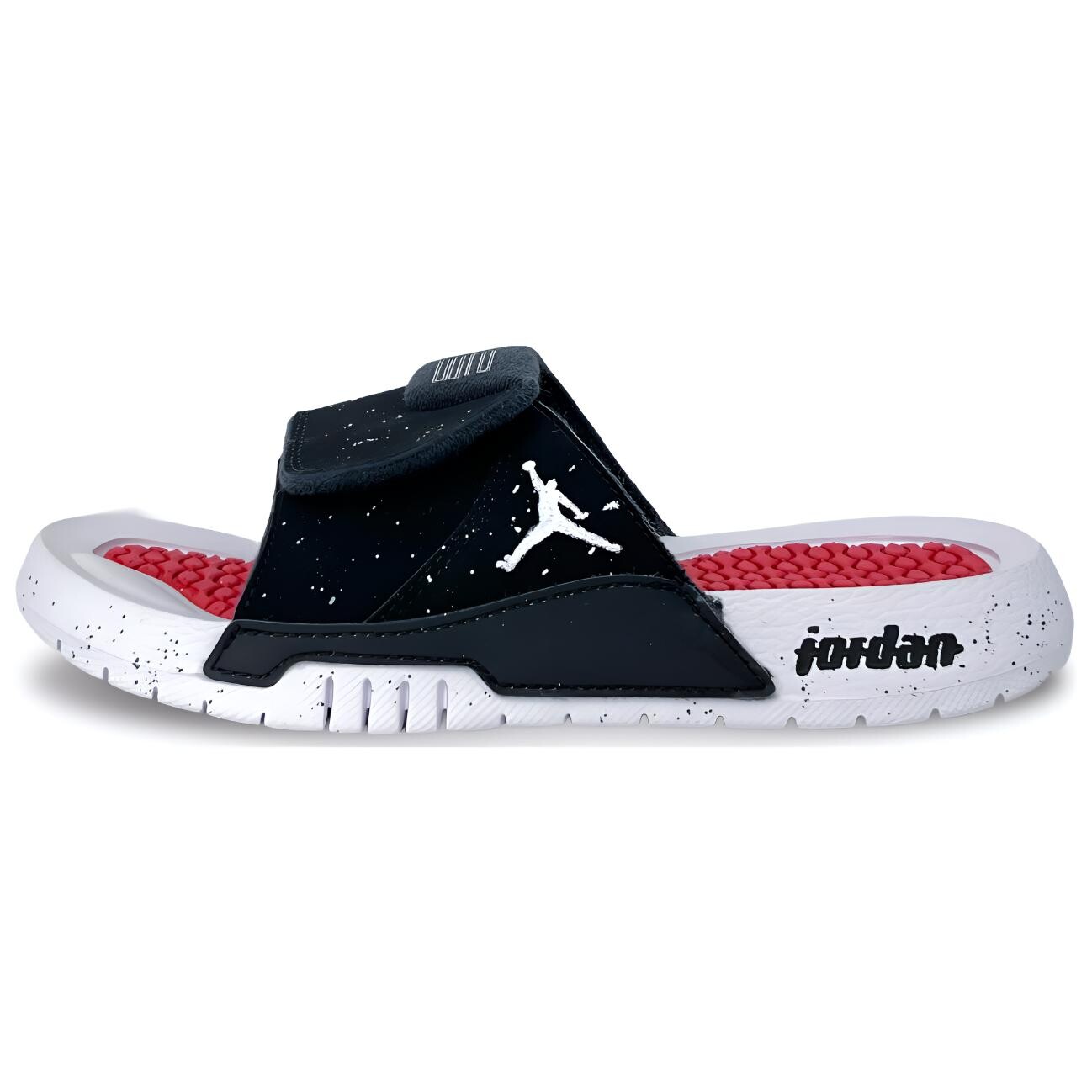 

Шлепанцы женские Hydro11 белые/черные/красные Jordan