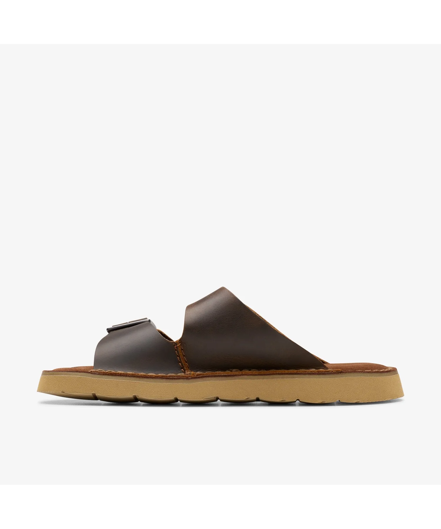 Мужские кожаные сандалии Solsbury Strap Clarks коричневые — фото 2