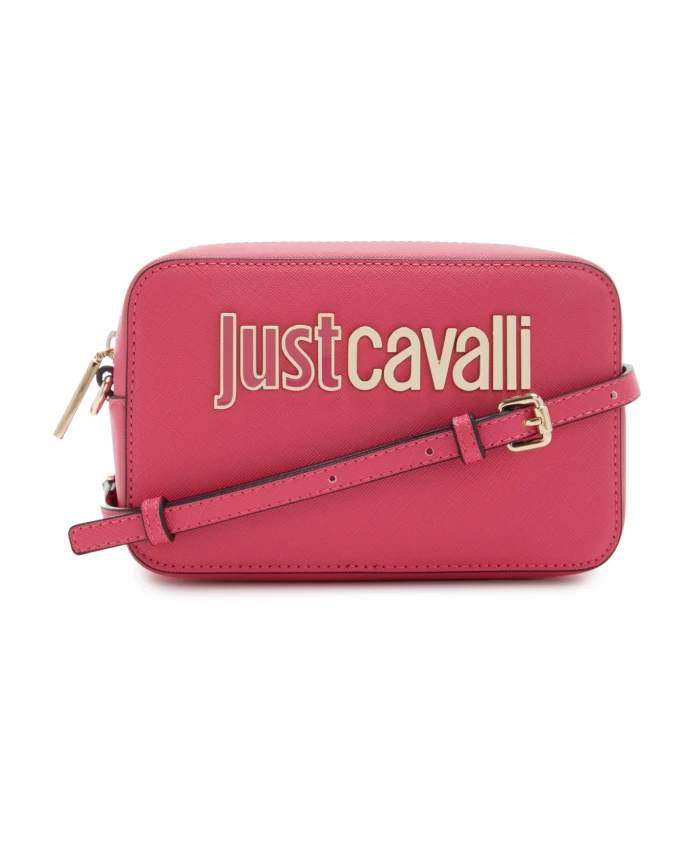 

Черная сумка через плечо из искусственной кожи Just Cavalli, розовый