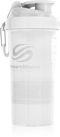 

Спортивный шейкер + контейнер Smartshake Original2GO, Pure White 600 ml