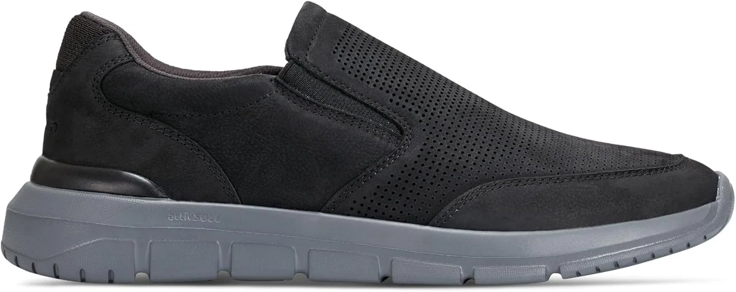 Мужские кроссовки Rockport Jaimin, Black Leather — фото 3