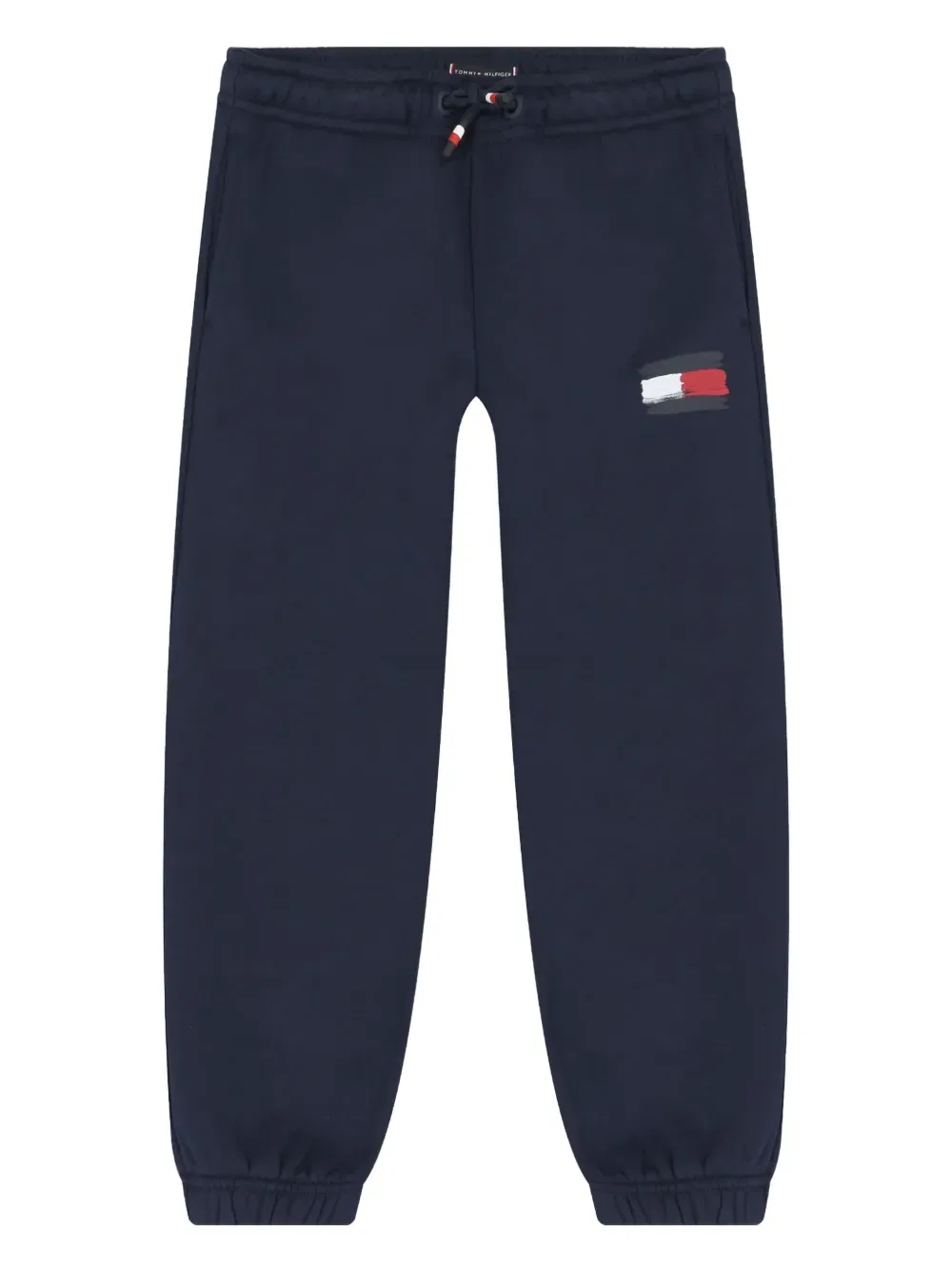 Хлопковые брюки с логотипом Tommy Hilfiger Junior, синий
