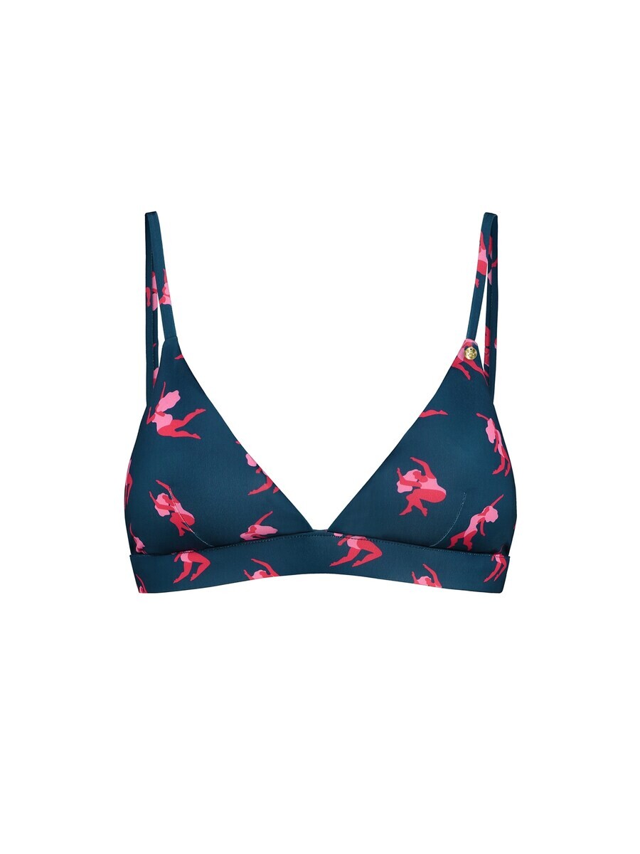 

Бикини-топ с высоким воротом A-dam Bikini Top FAYA, темно-синий