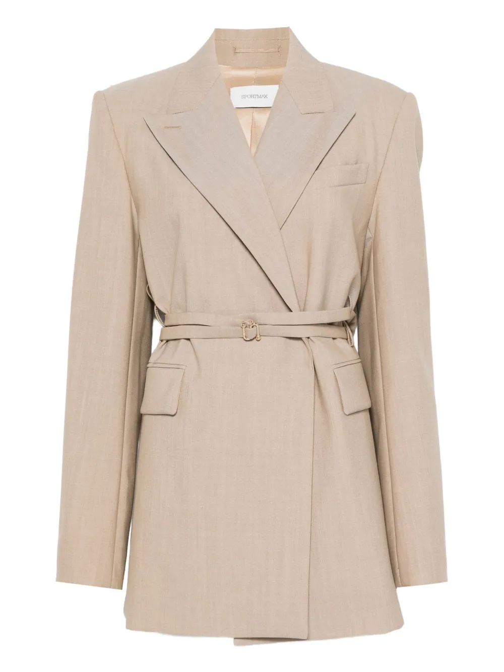 

Блейзер с поясом SPORTMAX, нейтральный