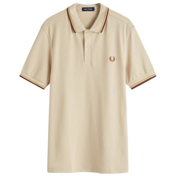 

Поло с двумя наконечниками Fred Perry, коричневый