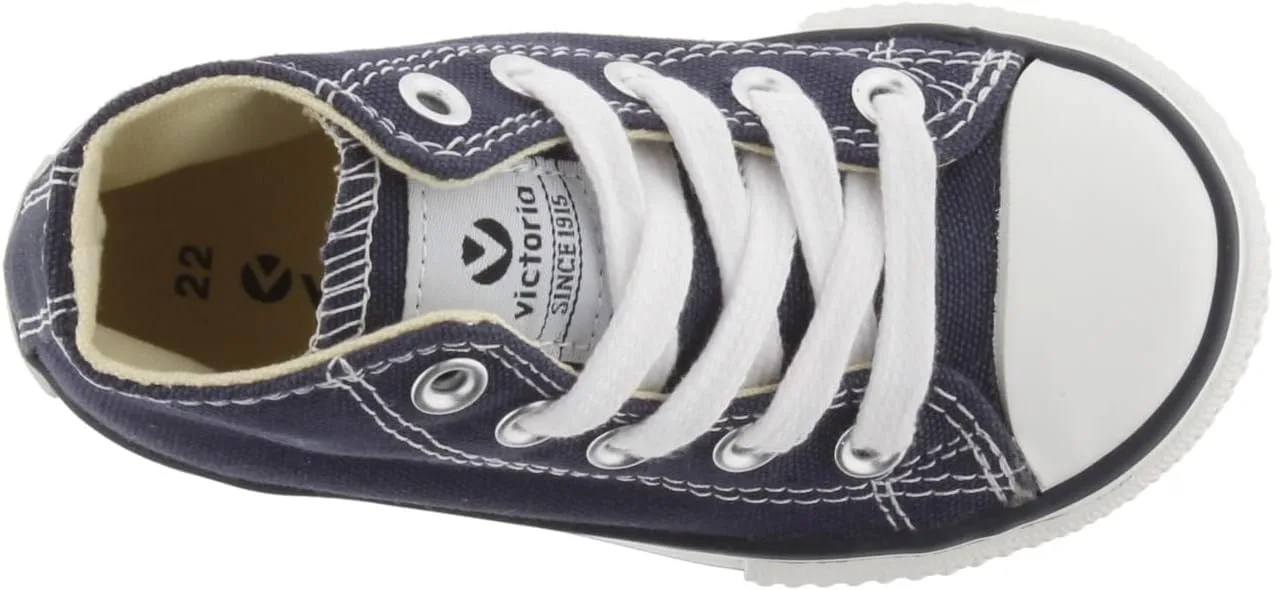 Высокие кеды Victoria Unisex Tribu из парусины с резиновым носком, модель 106500, морской — фото 4