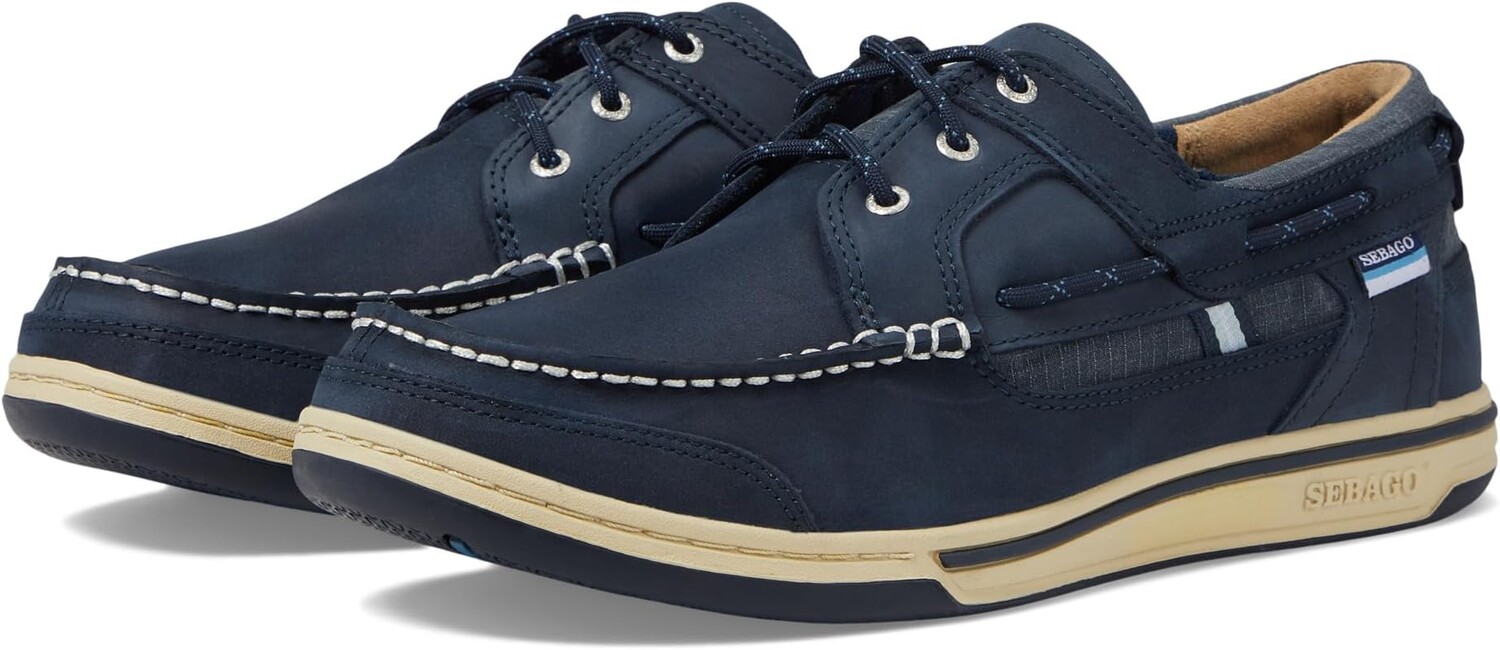 

Топсайдеры Sebago Triton Three Eyelets, цвет Blue Nite