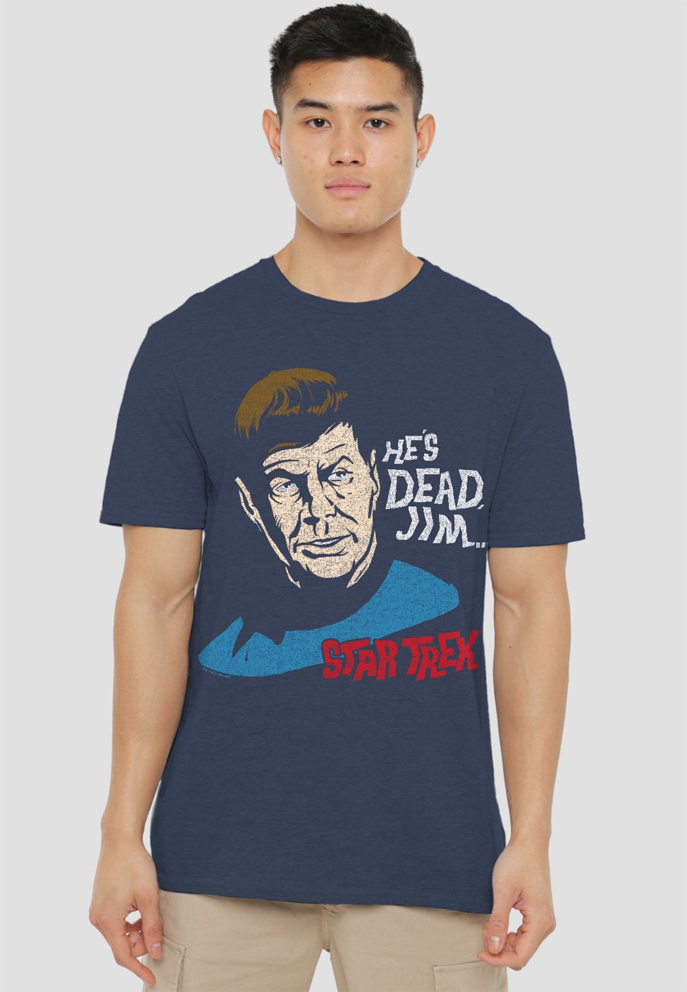

Футболка с принтом STAR TREK HES DEAD JIM Cotton Soul, темно-синий
