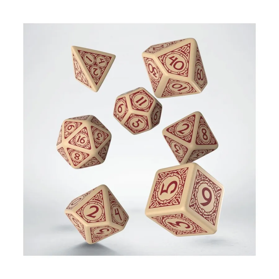 

Полисет Valhalla — бежевый с бордовым (7), Viking Dice