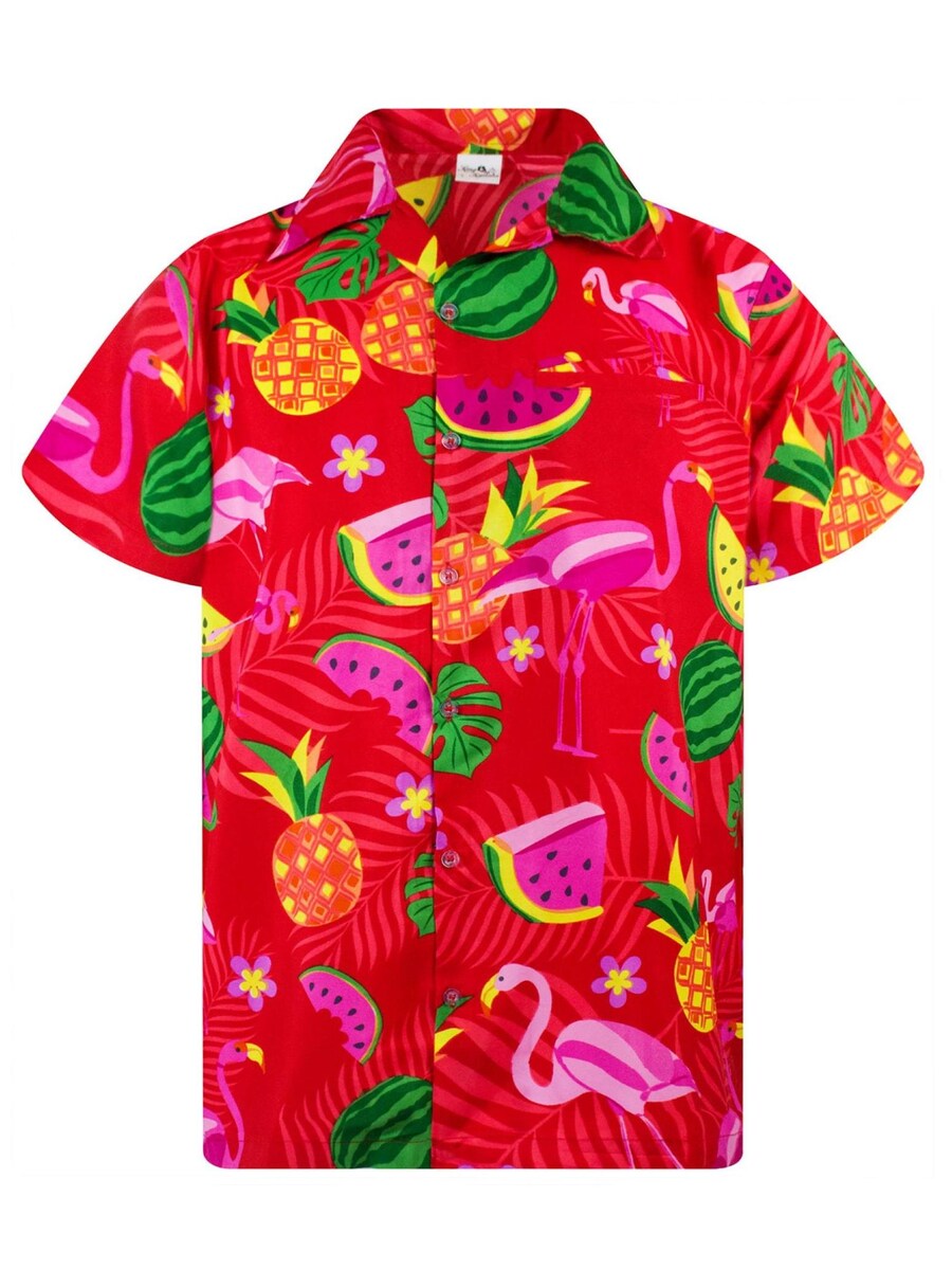 

Рубашка King Kameha Flamingo Melon, красный