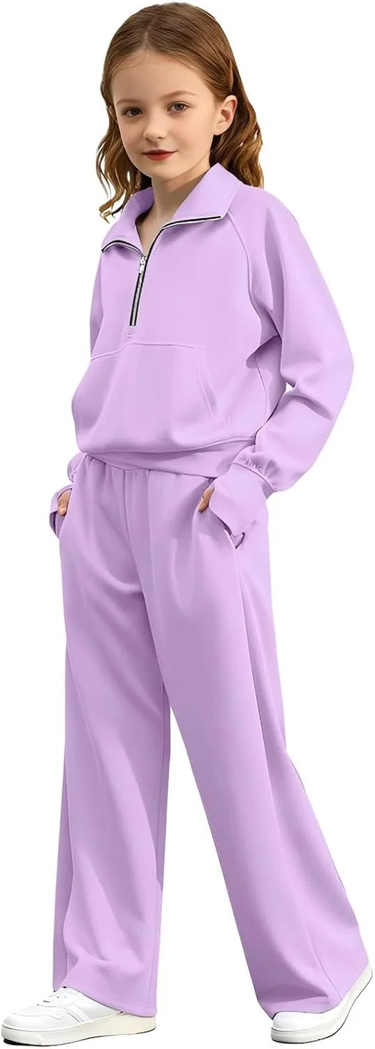 Спортивный костюм для девочек 2 предмета, C-purple — фото 2