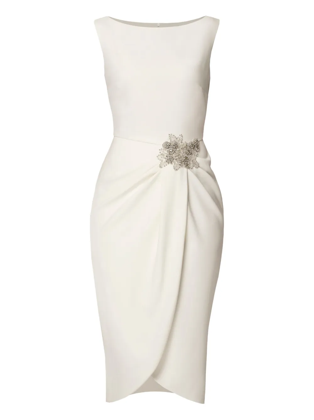 

Платье миди Tiffany, украшенное кристаллами Amalin, белый