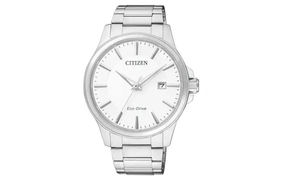 

CITIZEN Часы Solar Quartz Movement Stainless Steel Strap Watch 40mm Men's Watch White Dial, White