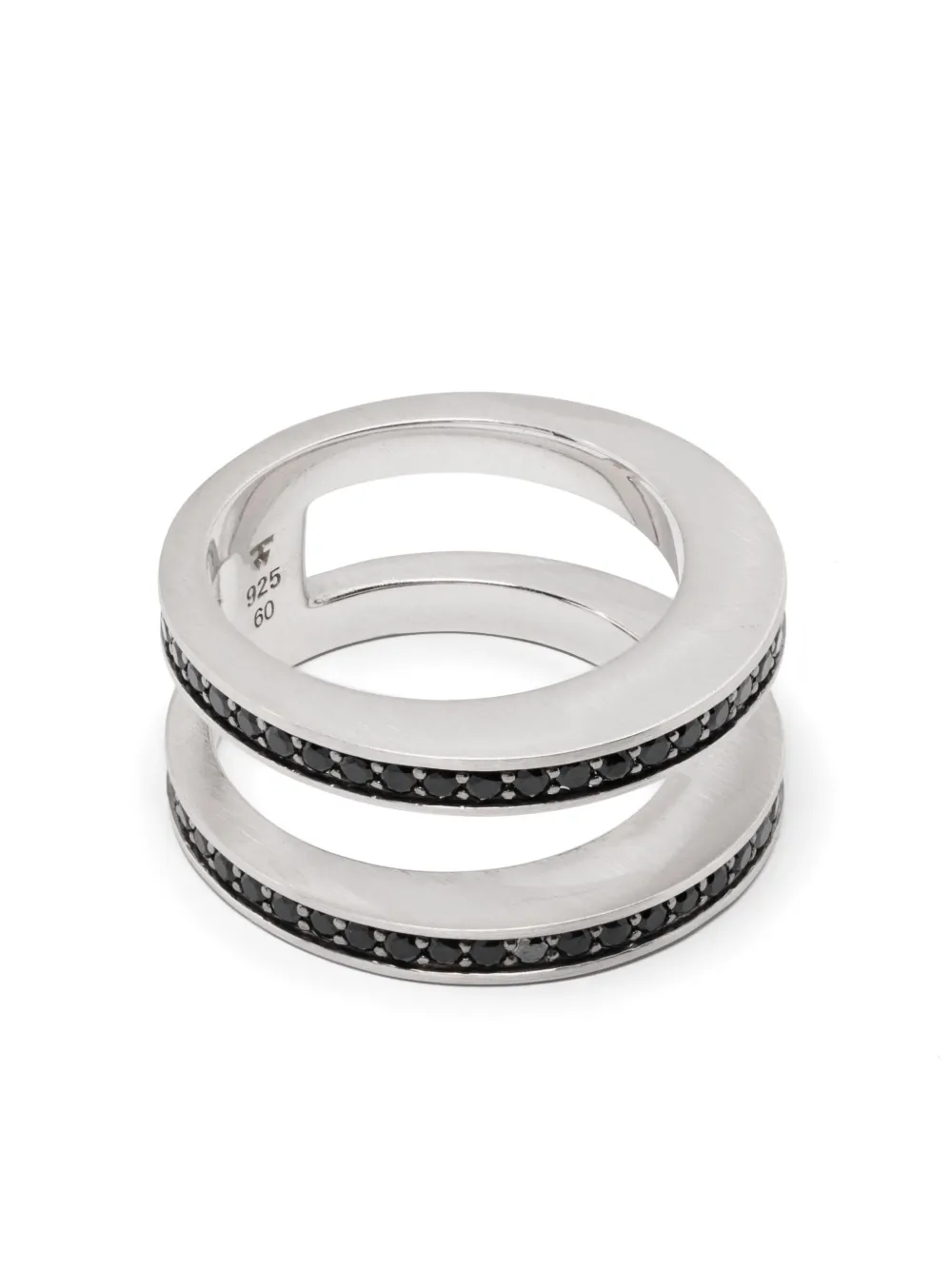 

Кольцо Vault Double Black Spinel Tom Wood, серебяный