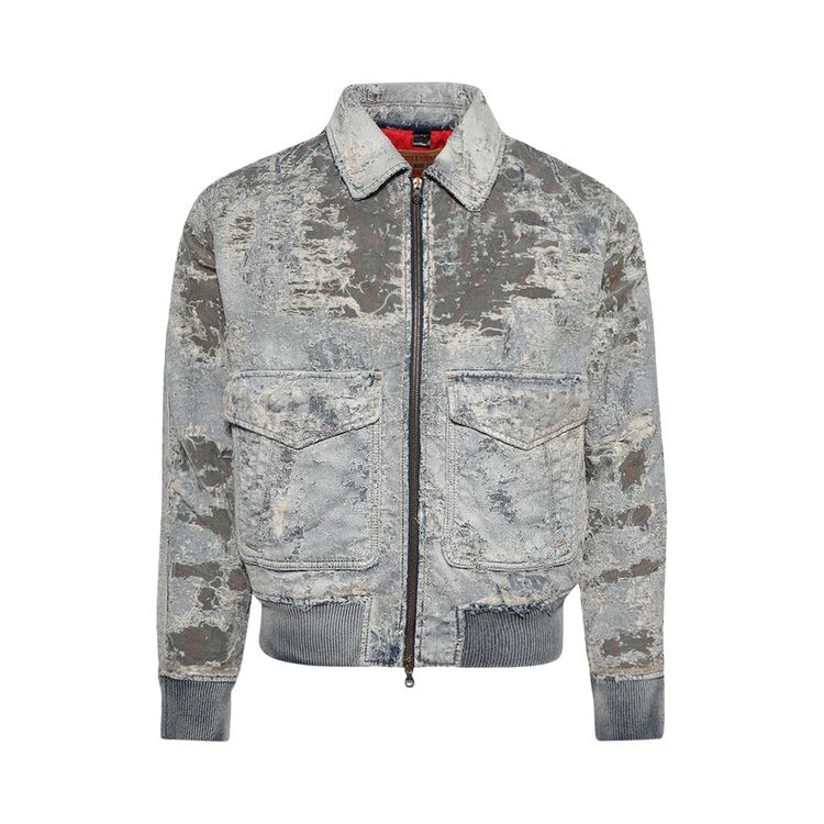 

Куртка Diesel D-Muddy-FSF Jacket Light Blue Denim, серый