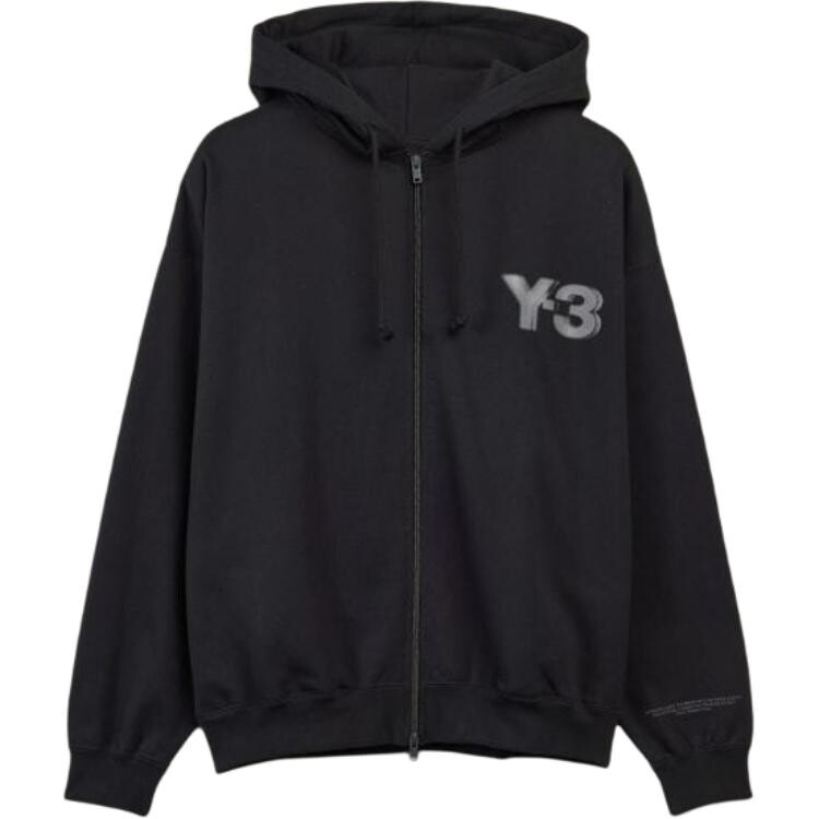 

Толстовка с капюшоном на молнии с логотипом Y-3 Adidas, черный