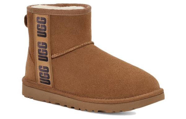 Ботинки зимние UGG с логотипом сбоку, мульитколор — фото 4