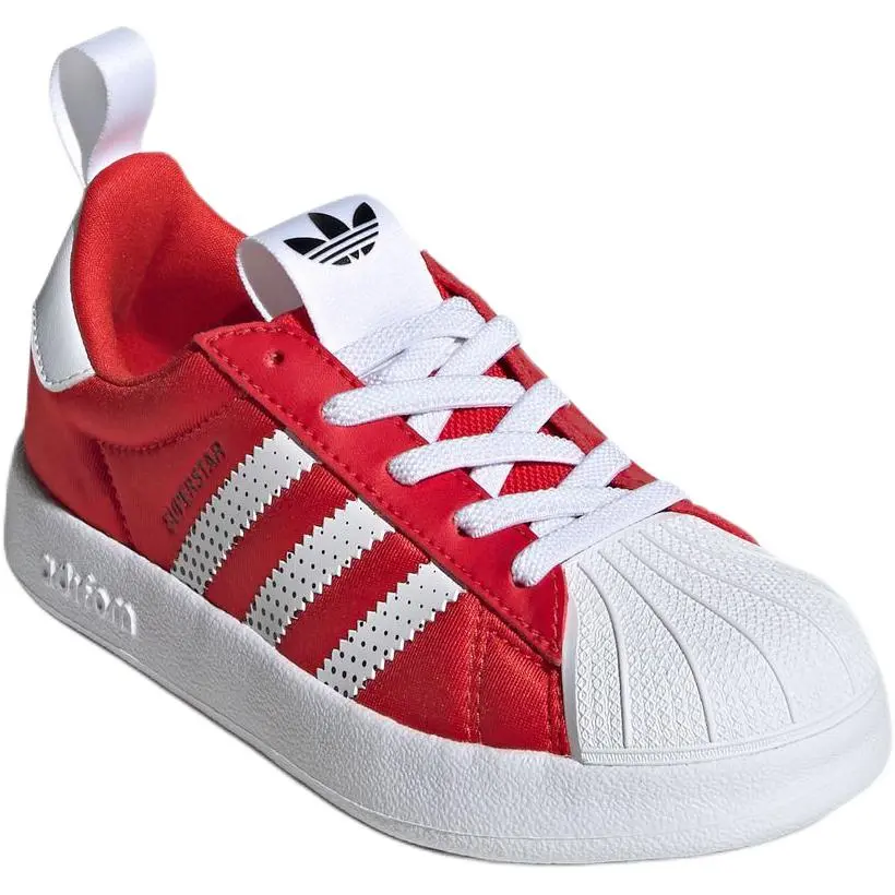 Adidas Originals Детские низкие скейтбордистские кроссовки ADIFOM SUPERSTAR 360 C, красные, для детей от 3 до 7 лет — фото 4