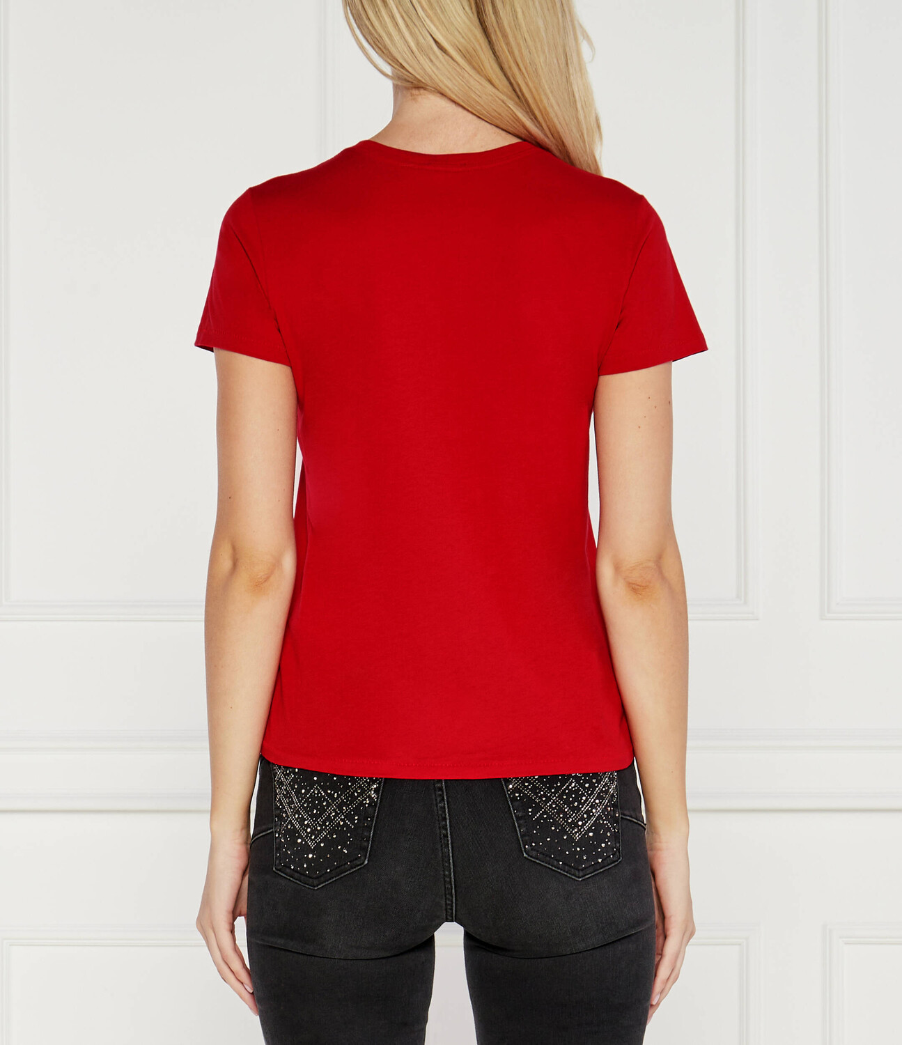 Футболка POLO RALPH LAUREN Slim Fit, красный — фото 4