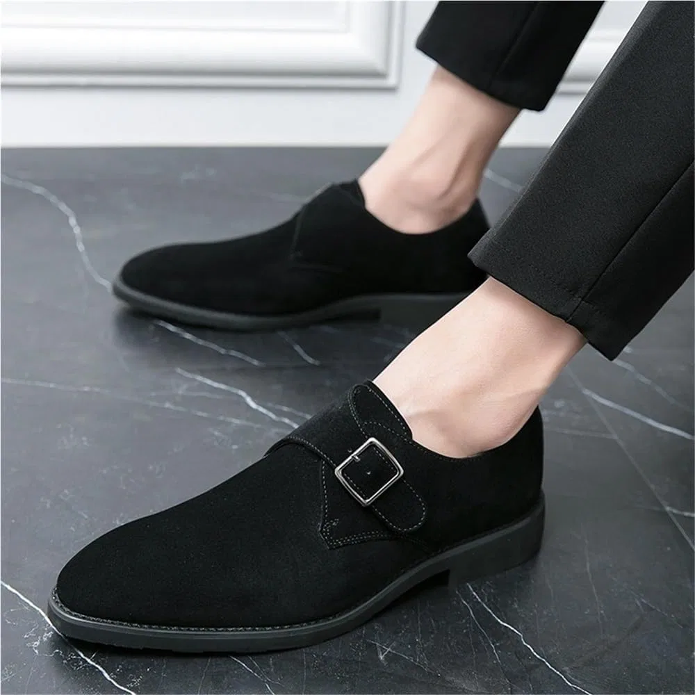 Мокасины Monk Shoes, кожаные, British Style, Black UOPYNE — фото 2