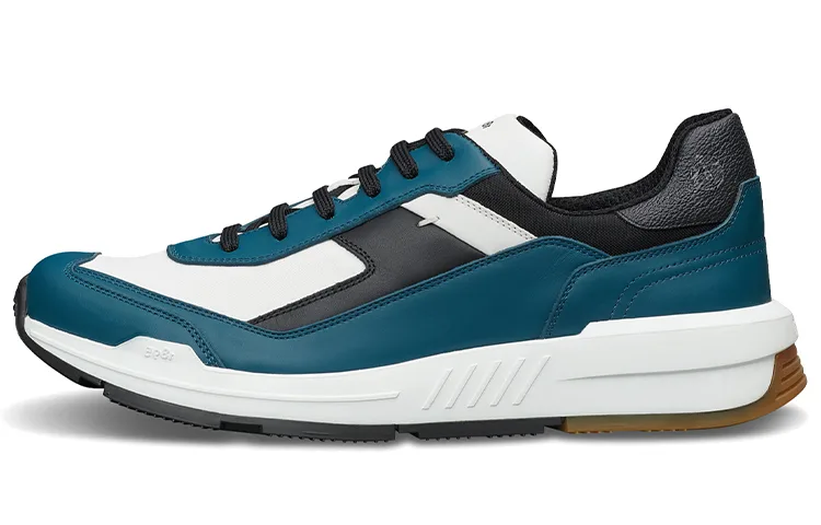 BERLUTI Кроссовки мужские кожаные низкие повседневные blue black