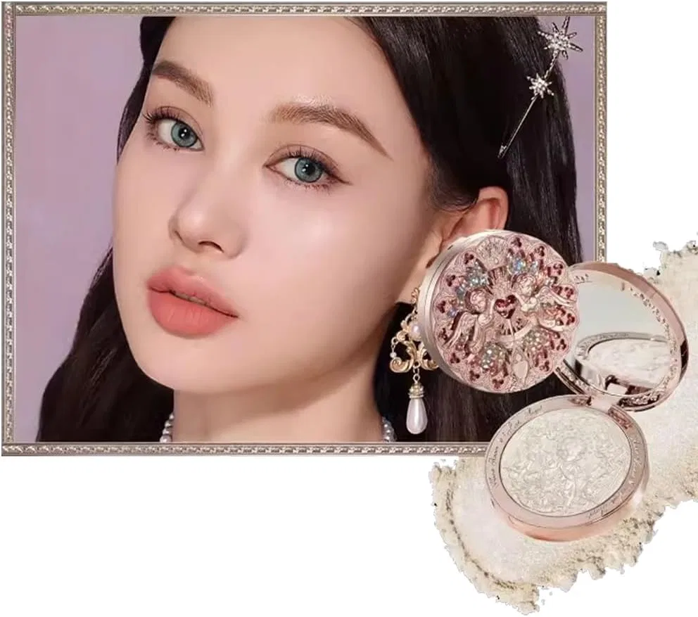 Набор косметики Little Angel Series Flower knows: тени для век 9 цветов, матовая помада, румяна, хайлайтер, крем, тинт для губ, кисти, цвет GL03
