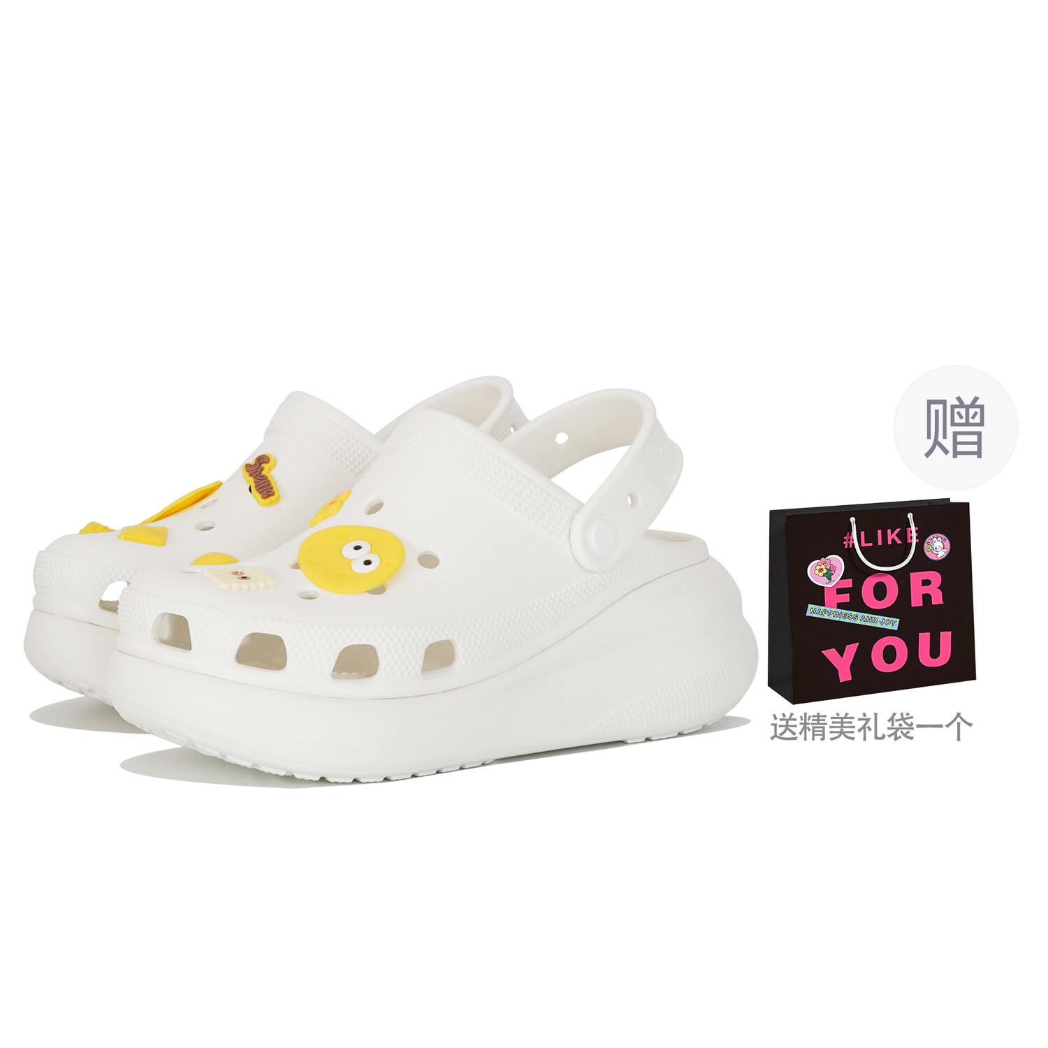 

Классические башмаки Crush белого цвета Crocs