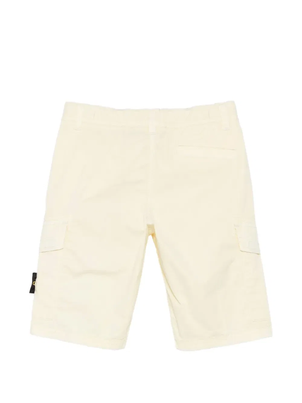 Шорты-карго с логотипом-нашивкой Stone Island Junior, желтый — фото 2