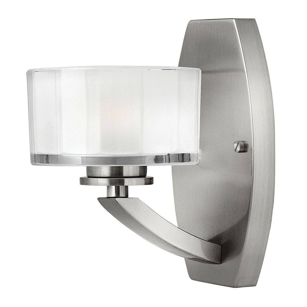 

Бра Meridian, матовый никель и стекло, 1 лампочка Elstead Lighting